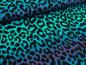 Preview: French Terry Digital Leo Regenbogenstreifen Grün